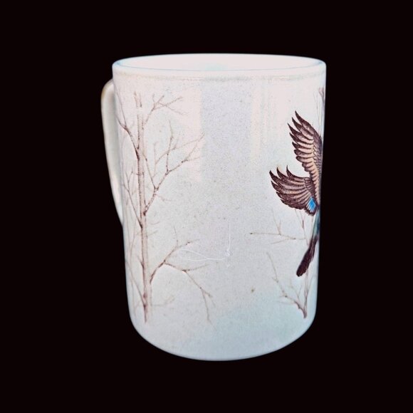 Vintage Otagiri Mug Ducks in Flight Ceramic Mallard 1980s Wabi Sabi - Picture 8 of 11